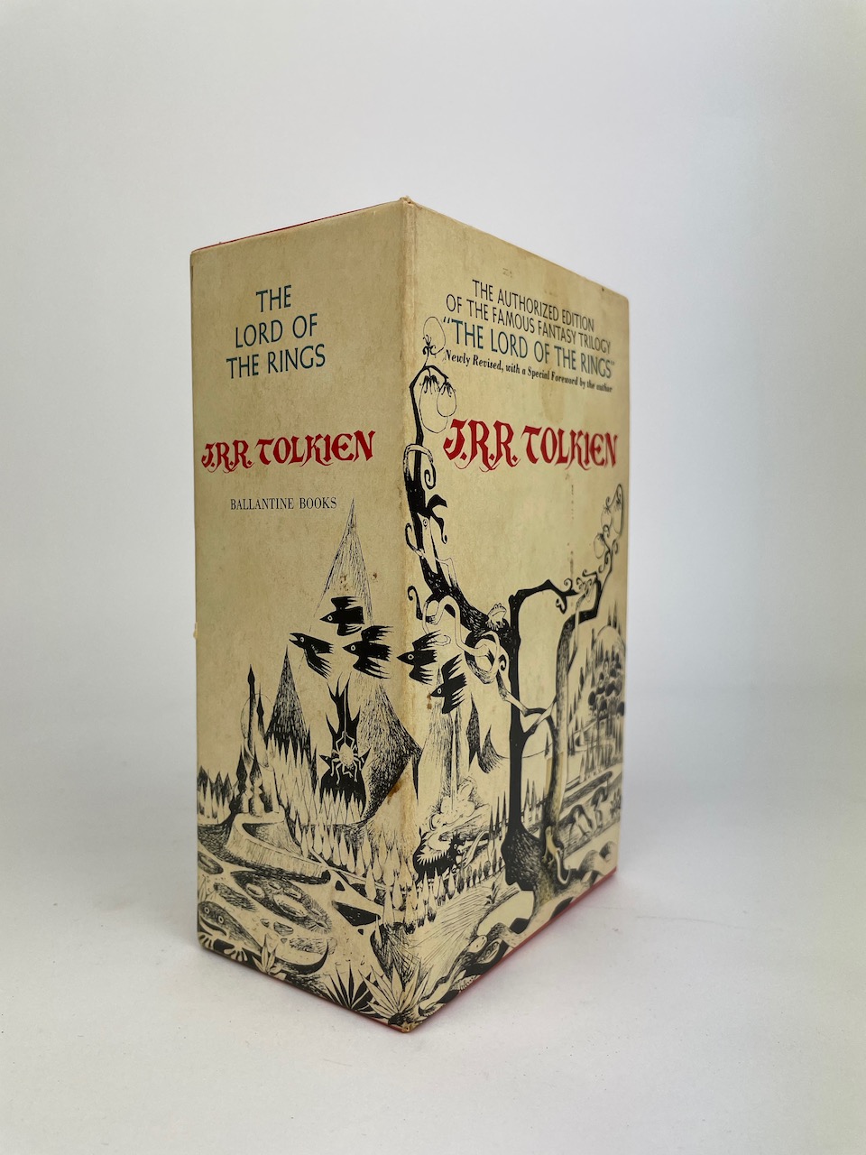 The Lord of the Rings from 1968, Authorized Edition in Black, White and Red Publishers Slipcase